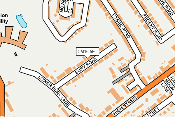 CM16 5ET map - OS OpenMap – Local (Ordnance Survey)
