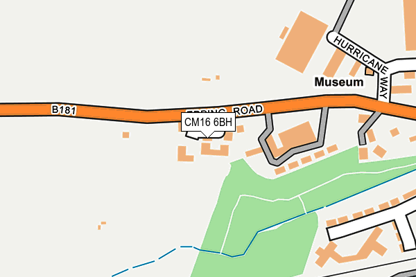 CM16 6BH map - OS OpenMap – Local (Ordnance Survey)