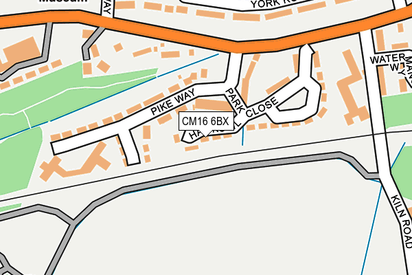 CM16 6BX map - OS OpenMap – Local (Ordnance Survey)