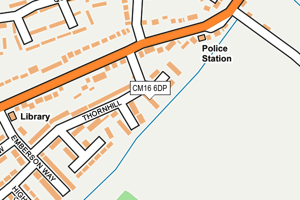 CM16 6DP map - OS OpenMap – Local (Ordnance Survey)