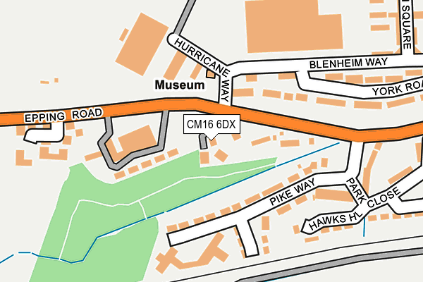 CM16 6DX map - OS OpenMap – Local (Ordnance Survey)