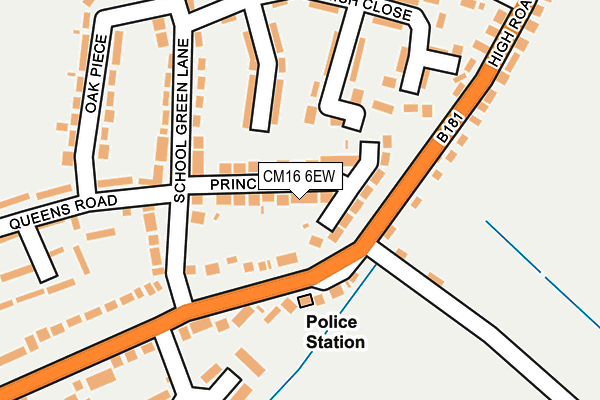 CM16 6EW map - OS OpenMap – Local (Ordnance Survey)