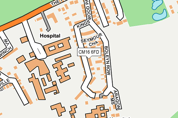 CM16 6FD map - OS OpenMap – Local (Ordnance Survey)