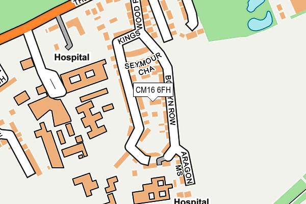 CM16 6FH map - OS OpenMap – Local (Ordnance Survey)