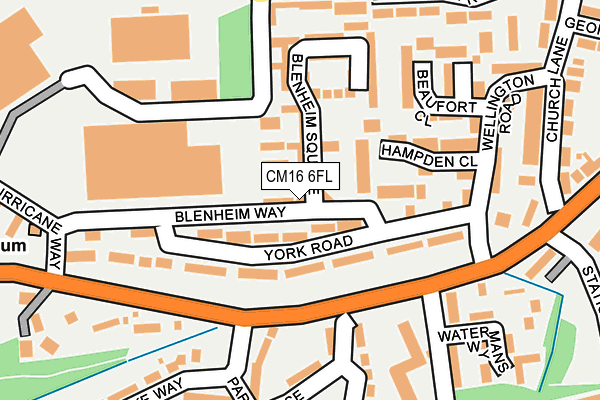 CM16 6FL map - OS OpenMap – Local (Ordnance Survey)