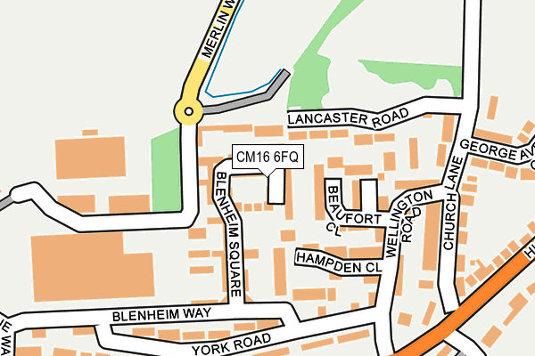 CM16 6FQ map - OS OpenMap – Local (Ordnance Survey)