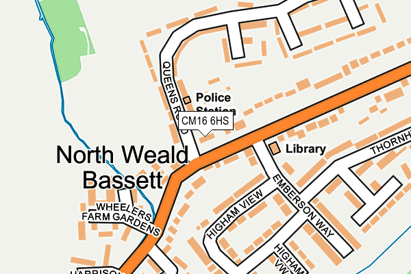 CM16 6HS map - OS OpenMap – Local (Ordnance Survey)