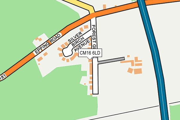 CM16 6LD map - OS OpenMap – Local (Ordnance Survey)