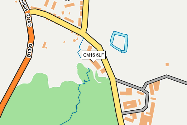 CM16 6LF map - OS OpenMap – Local (Ordnance Survey)