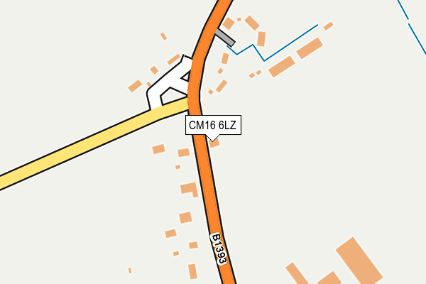 CM16 6LZ map - OS OpenMap – Local (Ordnance Survey)