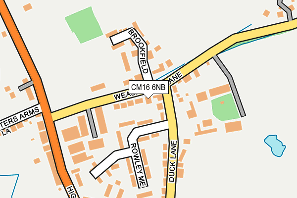 CM16 6NB map - OS OpenMap – Local (Ordnance Survey)