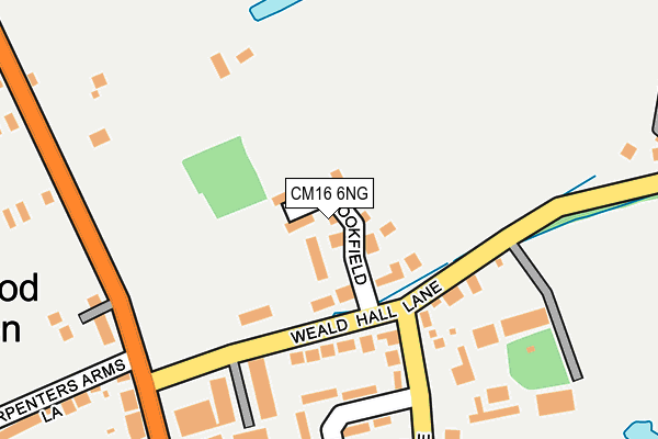 CM16 6NG map - OS OpenMap – Local (Ordnance Survey)
