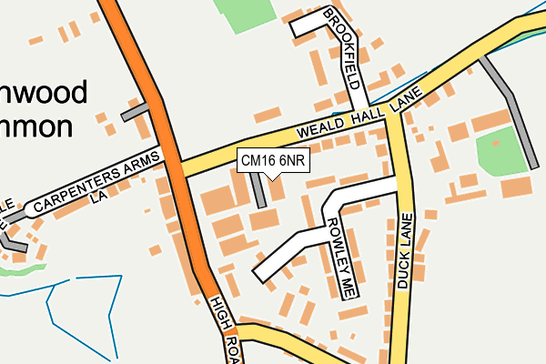 CM16 6NR map - OS OpenMap – Local (Ordnance Survey)