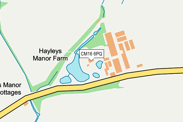 CM16 6PQ map - OS OpenMap – Local (Ordnance Survey)