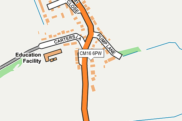 CM16 6PW map - OS OpenMap – Local (Ordnance Survey)