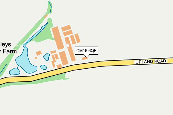 CM16 6QE map - OS OpenMap – Local (Ordnance Survey)