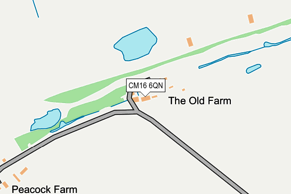 CM16 6QN map - OS OpenMap – Local (Ordnance Survey)