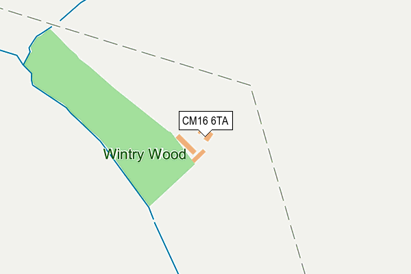 CM16 6TA map - OS OpenMap – Local (Ordnance Survey)