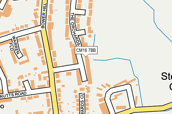 CM16 7BB map - OS OpenMap – Local (Ordnance Survey)