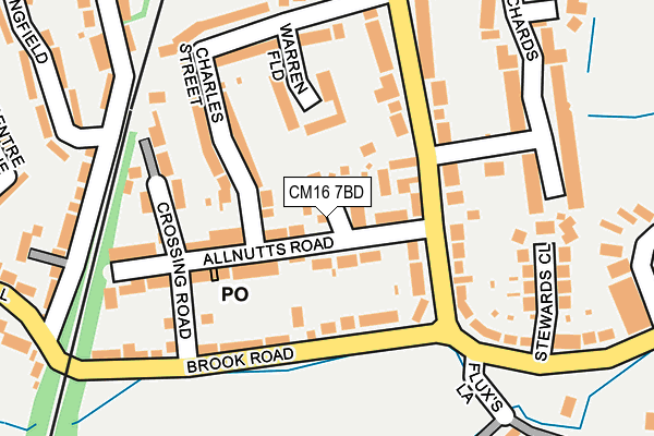 CM16 7BD map - OS OpenMap – Local (Ordnance Survey)