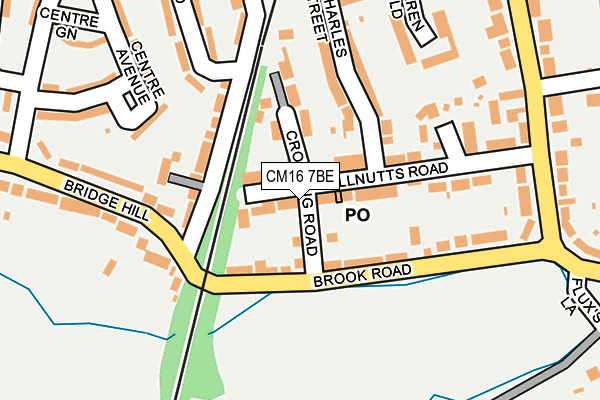 CM16 7BE map - OS OpenMap – Local (Ordnance Survey)