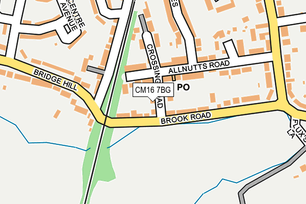 CM16 7BG map - OS OpenMap – Local (Ordnance Survey)