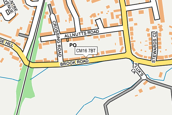 CM16 7BT map - OS OpenMap – Local (Ordnance Survey)