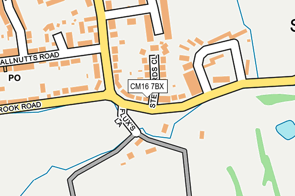 CM16 7BX map - OS OpenMap – Local (Ordnance Survey)