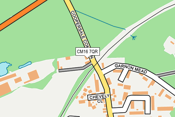 CM16 7QR map - OS OpenMap – Local (Ordnance Survey)