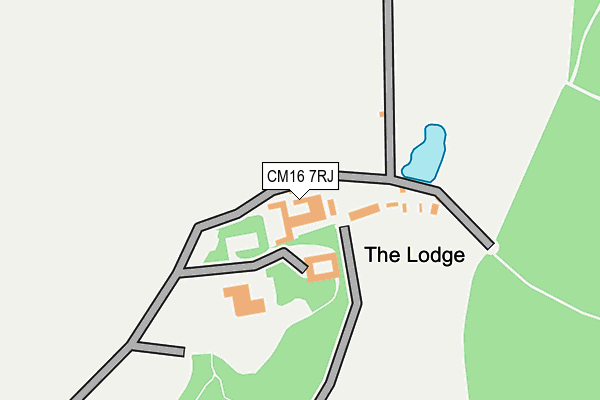 CM16 7RJ map - OS OpenMap – Local (Ordnance Survey)