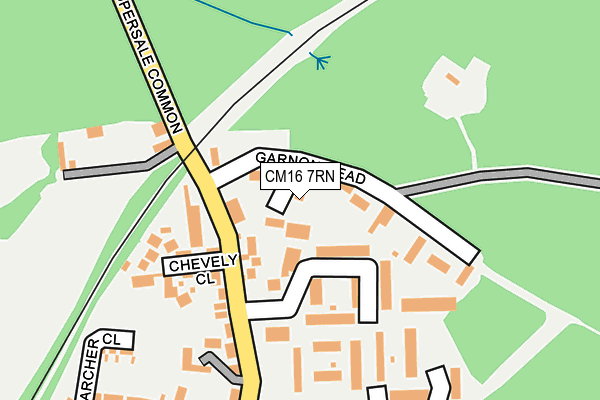 CM16 7RN map - OS OpenMap – Local (Ordnance Survey)