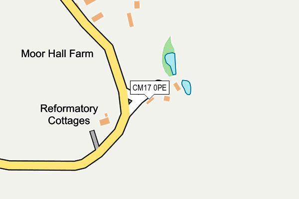 CM17 0PE map - OS OpenMap – Local (Ordnance Survey)