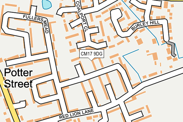CM17 9DG map - OS OpenMap – Local (Ordnance Survey)