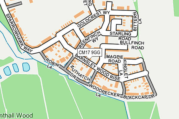 CM17 9GG map - OS OpenMap – Local (Ordnance Survey)