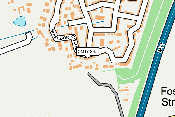 CM17 9HJ map - OS OpenMap – Local (Ordnance Survey)