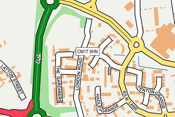 CM17 9HN map - OS OpenMap – Local (Ordnance Survey)