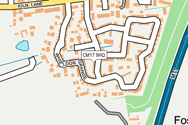 CM17 9HQ map - OS OpenMap – Local (Ordnance Survey)