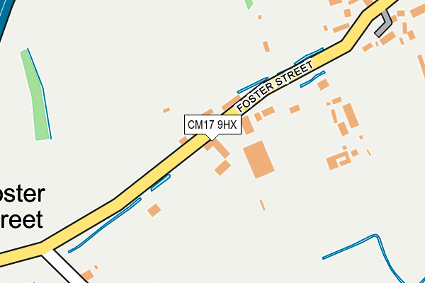 CM17 9HX map - OS OpenMap – Local (Ordnance Survey)