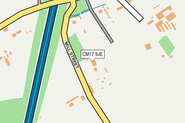 CM17 9JE map - OS OpenMap – Local (Ordnance Survey)