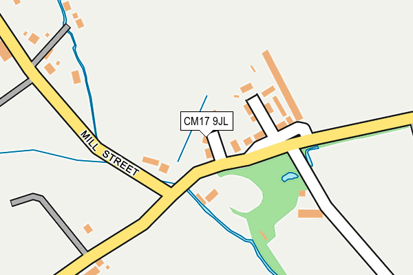 CM17 9JL map - OS OpenMap – Local (Ordnance Survey)