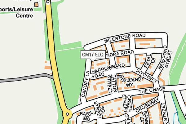 CM17 9LQ map - OS OpenMap – Local (Ordnance Survey)