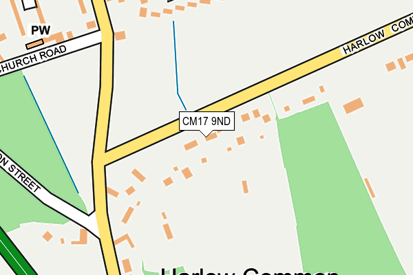 CM17 9ND map - OS OpenMap – Local (Ordnance Survey)