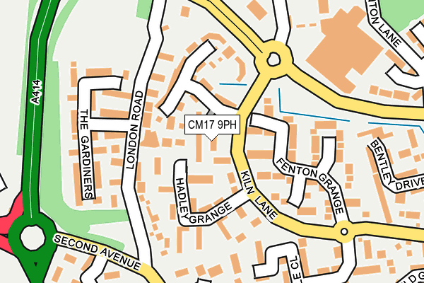 CM17 9PH map - OS OpenMap – Local (Ordnance Survey)