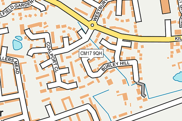 CM17 9QH map - OS OpenMap – Local (Ordnance Survey)