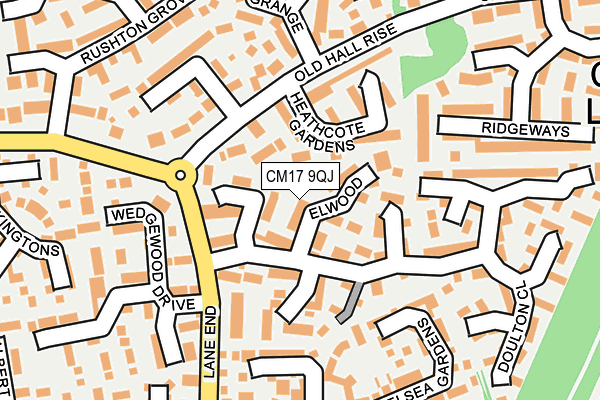 CM17 9QJ map - OS OpenMap – Local (Ordnance Survey)
