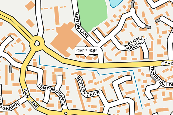 CM17 9QP map - OS OpenMap – Local (Ordnance Survey)