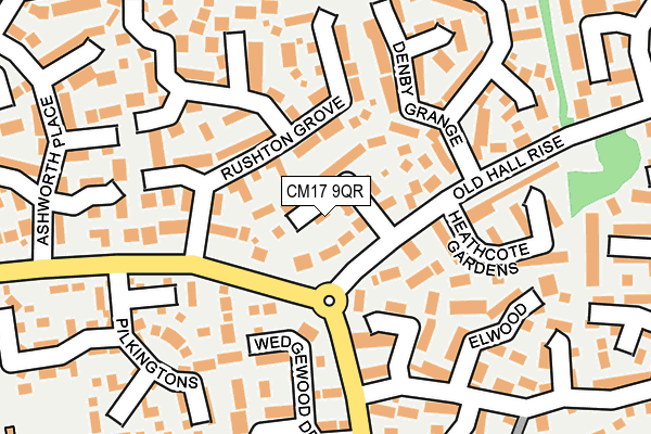 CM17 9QR map - OS OpenMap – Local (Ordnance Survey)