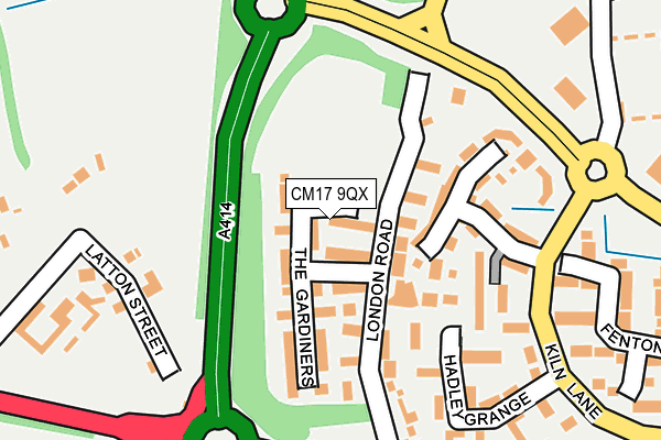 CM17 9QX map - OS OpenMap – Local (Ordnance Survey)