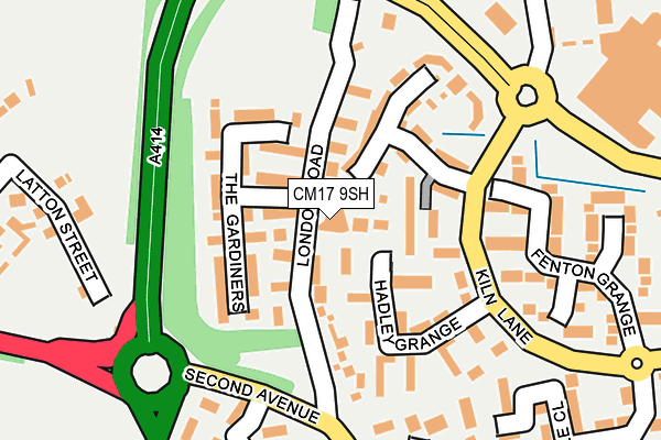 CM17 9SH map - OS OpenMap – Local (Ordnance Survey)