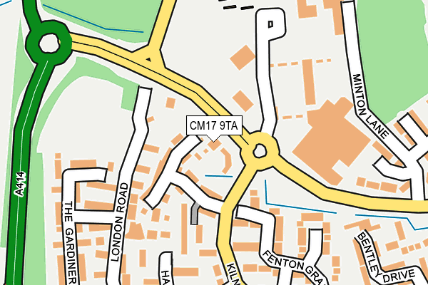 CM17 9TA map - OS OpenMap – Local (Ordnance Survey)